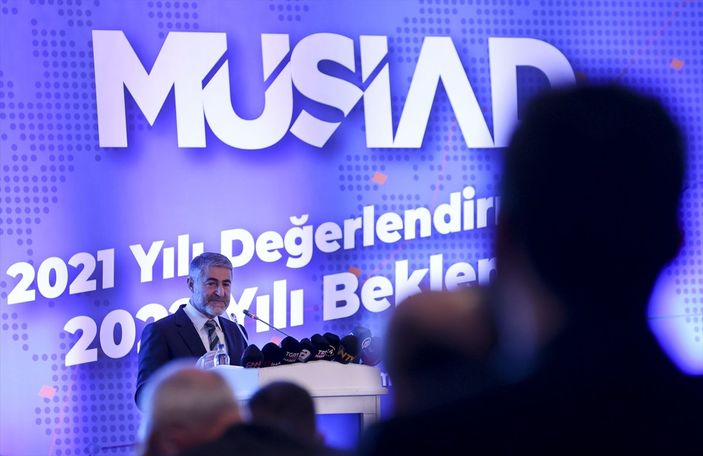 a Nureddin Nebati, MÜSİAD yönetimiyle bir araya geldi