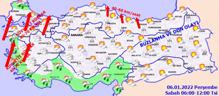 6 Ocak Perşembe 2022: Bugün hava nasıl olacak? Bölge bölge son tahminler...
