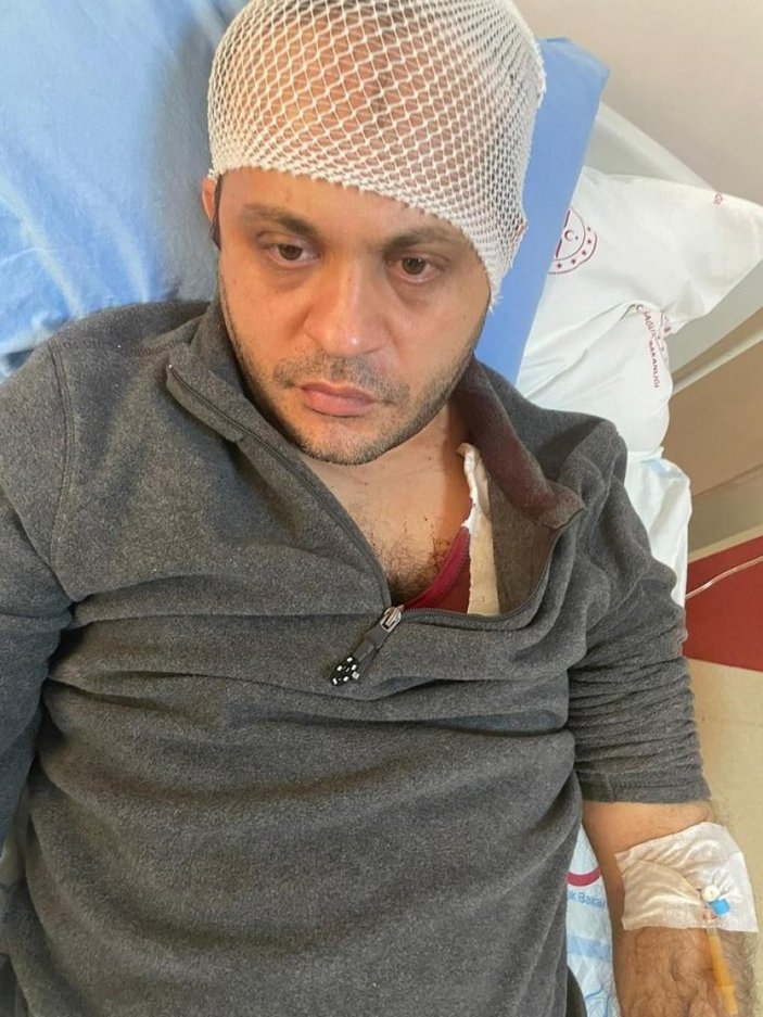Gaziantep'teki doktora mermerli saldırı