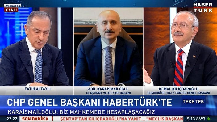 Adil Karaismailoğlu ile Kemal Kılıçdaroğlu canlı yayında tartıştı