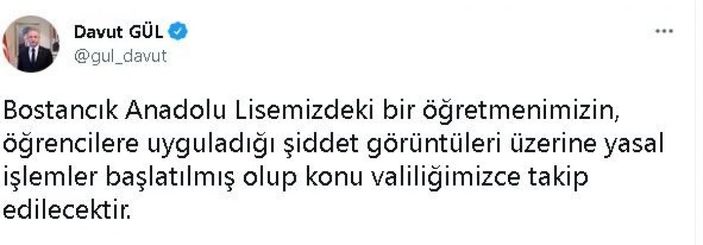 Gaziantep'te lise öğrencisine öğretmen dayağı kamerada