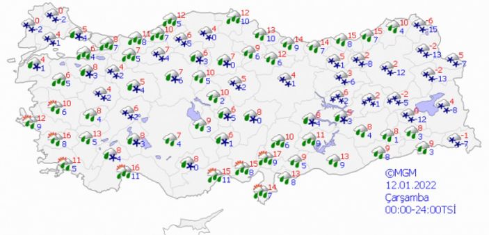 Ankara ve İstanbul'a kar geliyor