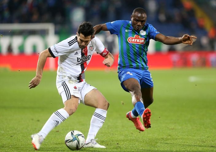 a Beşiktaş, Rize'de 2 puan bıraktı