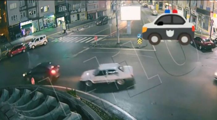 Sivas'ta drift atan sürücüye 11 bin 340 lira ceza