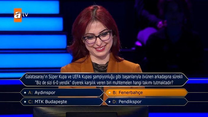Kim Milyoner Olmak İster'de Fenerbahçelileri kızdıran soru! Sosyal medya ayağa kalktı