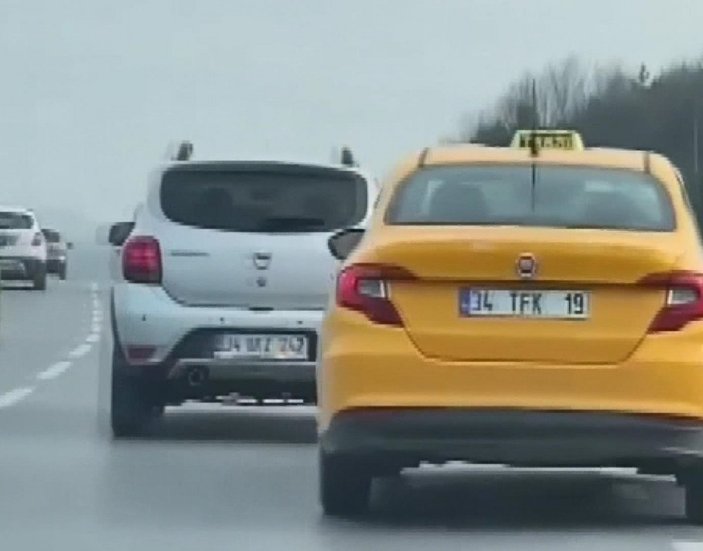 Arnavutköy'deki makasçı taksiciye 2 bin lira ceza