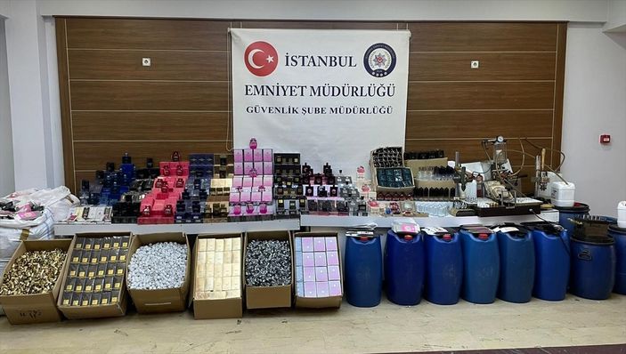 İstanbul'da sahte parfüm operasyonu