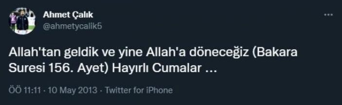 Ahmet Çalık'ın cuma mesajları