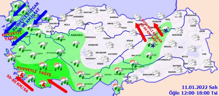 11 Ocak Salı 2022: Bugün hava nasıl olacak? İl il tahminler...