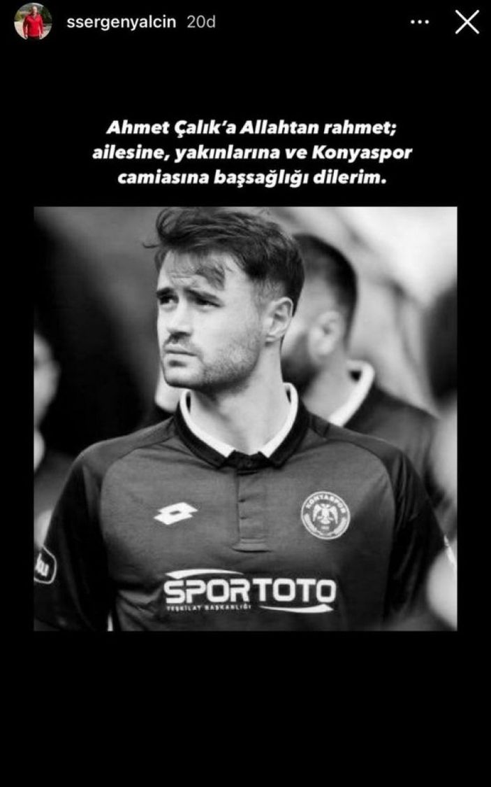 Ahmet Çalık için başsağlığı mesajları