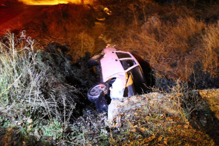 Burdur'da alkollü sürücü kanala düştü, verdiği adresten 15 km uzaklıkta bulundu