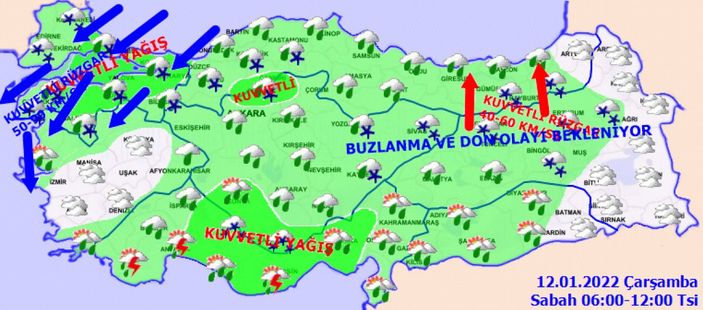 12 Ocak Çarşamba 2022: Bugün hava nasıl olacak? İl il tahminler...