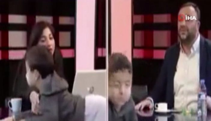 KKTC televizyonunda canlı yayında renkli anlar yaşandı