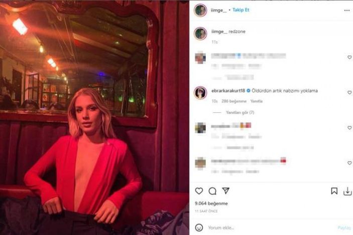 Ebrar Karakurt'un sevgilisi İmge'nin göğüs dekolteli pozu sosyal medyayı salladı! 'Öldürdün artık'