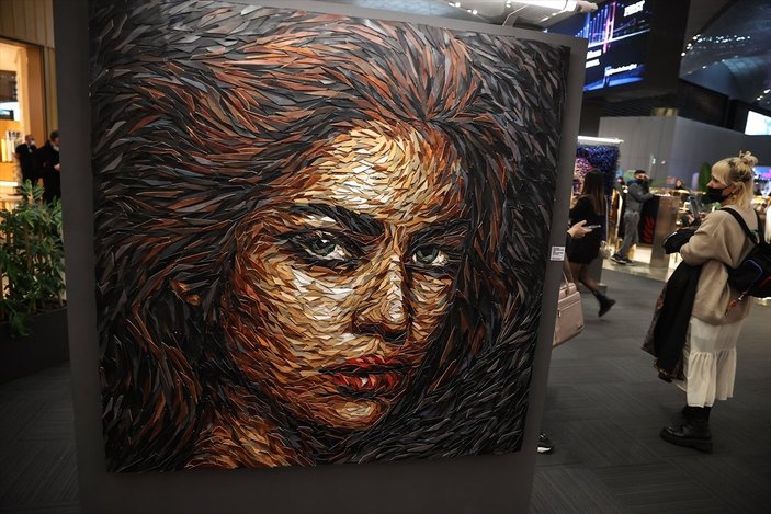 İstanbul Havalimanı'nda toplanan atıklar sanat eseri oldu