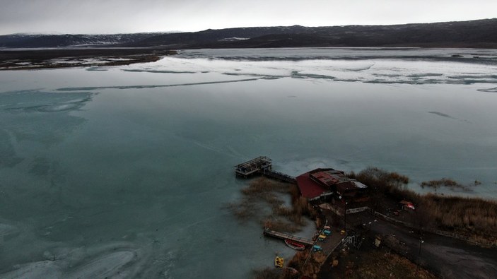 Sivas'ta buz tutan göl normale döndü