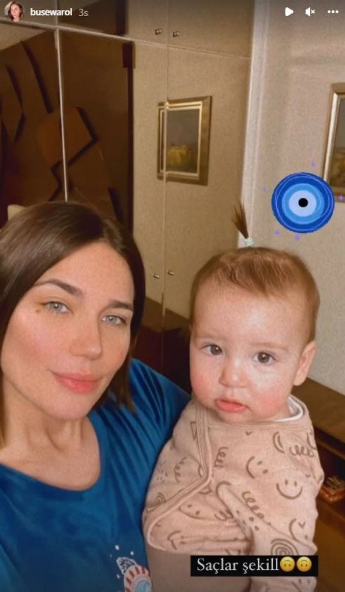 Buse Varol kendisinden bir tane daha doğurmuş! Kızı Eliz hık demiş burnundan düşmüş...