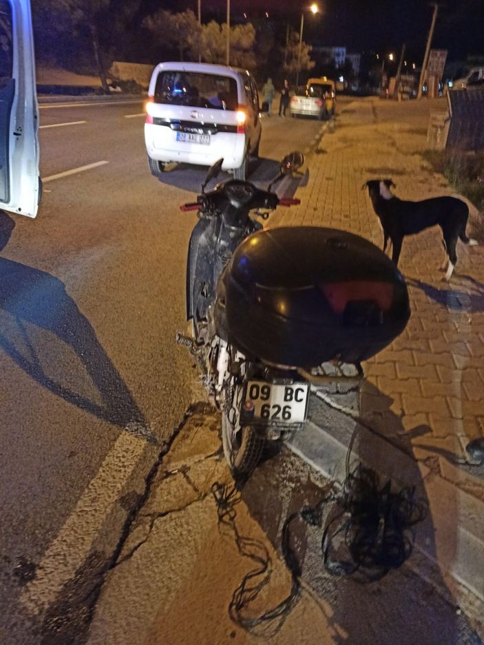 Aydın'da motosiklet kazası: 1 ağır yaralı