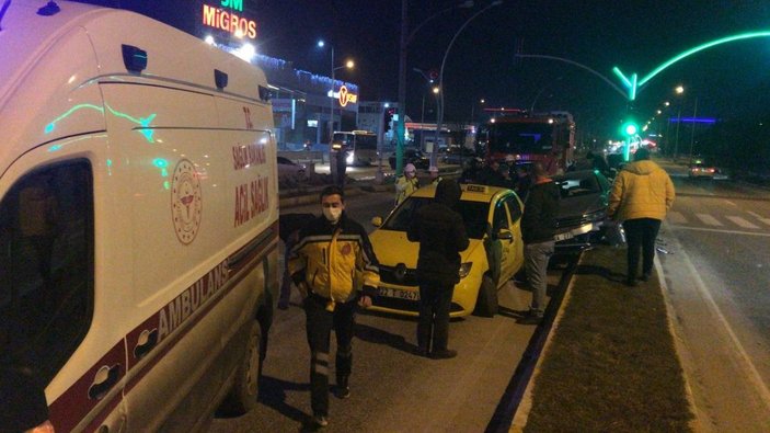 Edirne'de kaza yapan taksicinin alkollü olduğu ortaya çıktı