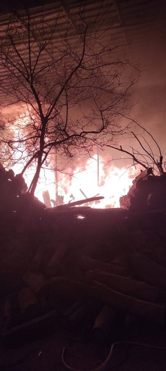 Aydın'da hayvan damında çıkan yangın kontrol altına alındı