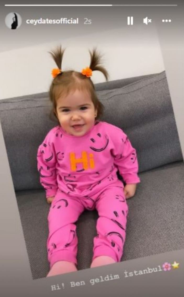 Minik Talia annesini aratmadı! Ceyda Ateş'in güzeller güzeli kızına bakın