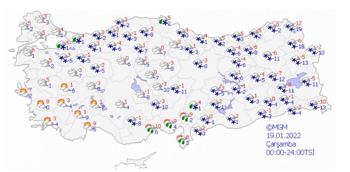 Meteoroloji'den 5 günlük hava raporu