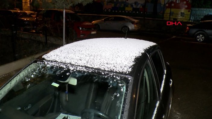 İstanbul'da kar başladı