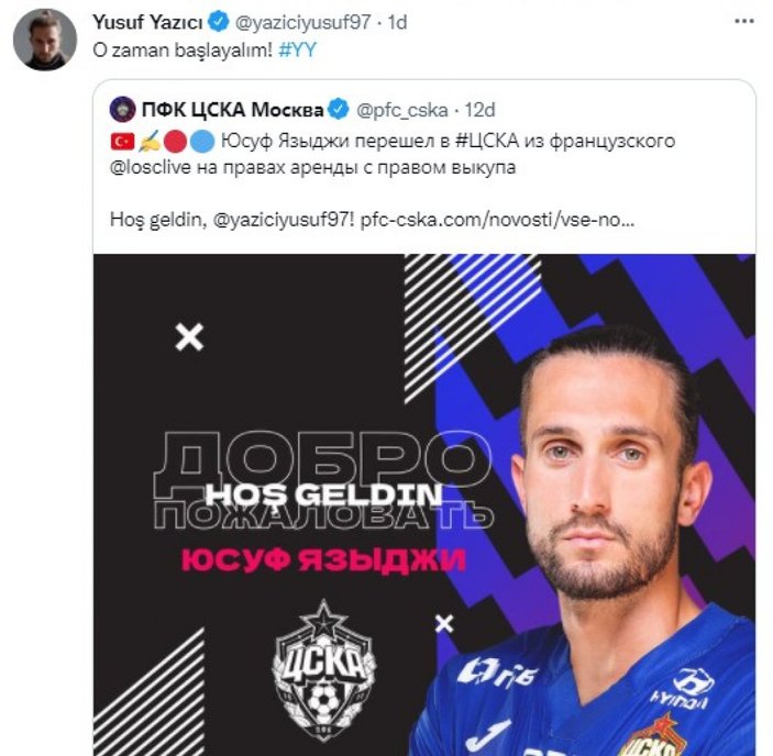 CSKA Moskova, Yusuf Yazıcı'yı transfer ettiğini açıkladı