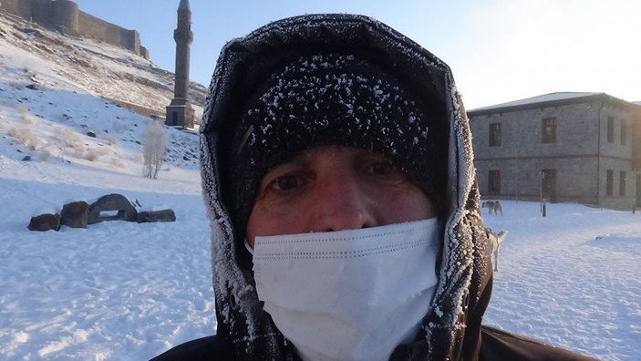 Kars’ta soğuktan her şey dondu