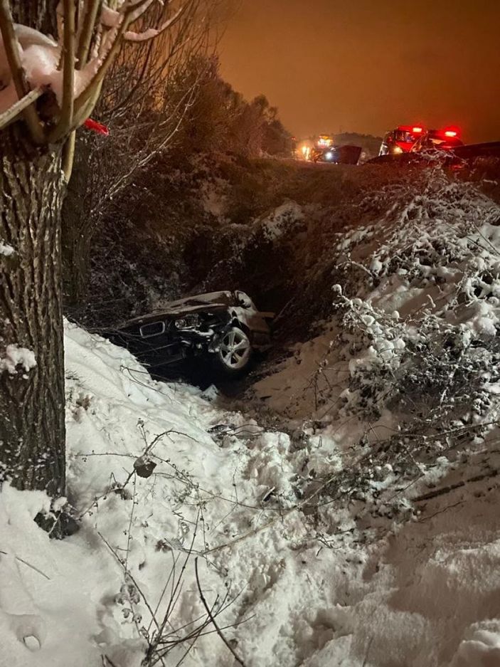 Bursa'da lüks araç dere yatağına uçtu: 1 ölü, 3 yaralı