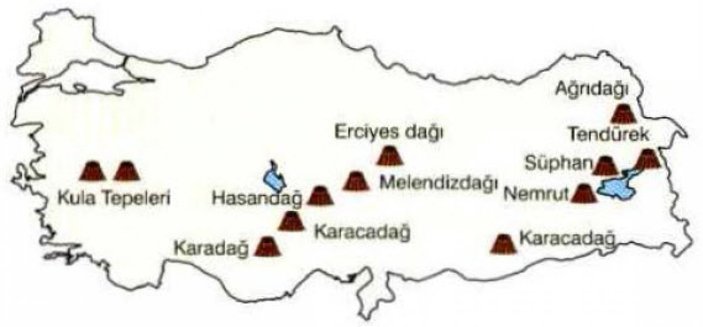 Türkiye'deki 14 volkanın olası tehdit haritası çıkarıldı