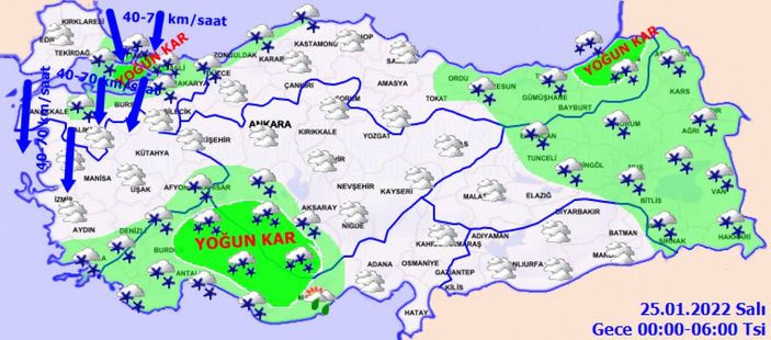 24 Ocak Pazartesi 2022: Bugün hava nasıl olacak? İl il tahminler...