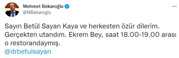 Mehmet Bekaroğlu, İmamoğlu'nun balıkçı ziyareti doğrulanınca özür diledi