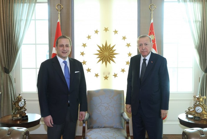 Cumhurbaşkanı Erdoğan, Burak Elmas'ı kabul etti