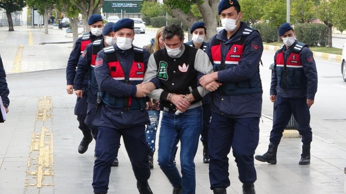 Antalya'da kıskançlık cinayeti zanlıları adliyede