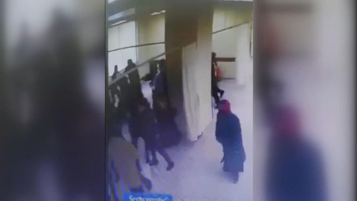 d Konya’da, 4 hemşirenin darbedilme anları kamerada