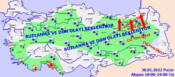 30 Ocak Pazar 2022: Bugün hava nasıl olacak? İl il tahminler...