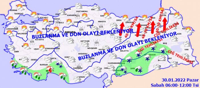 30 Ocak Pazar 2022: Bugün hava nasıl olacak? İl il tahminler...