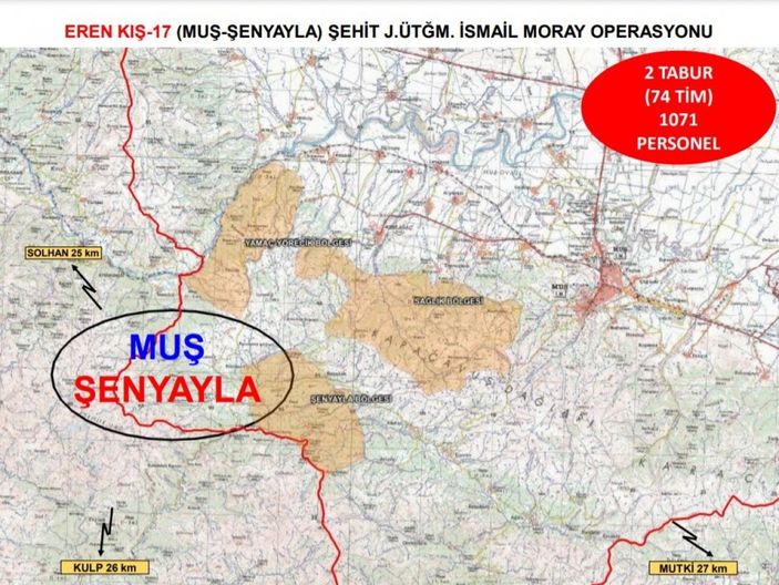 i Muş'ta Eren Kış-17 Operasyonu başlatıldı