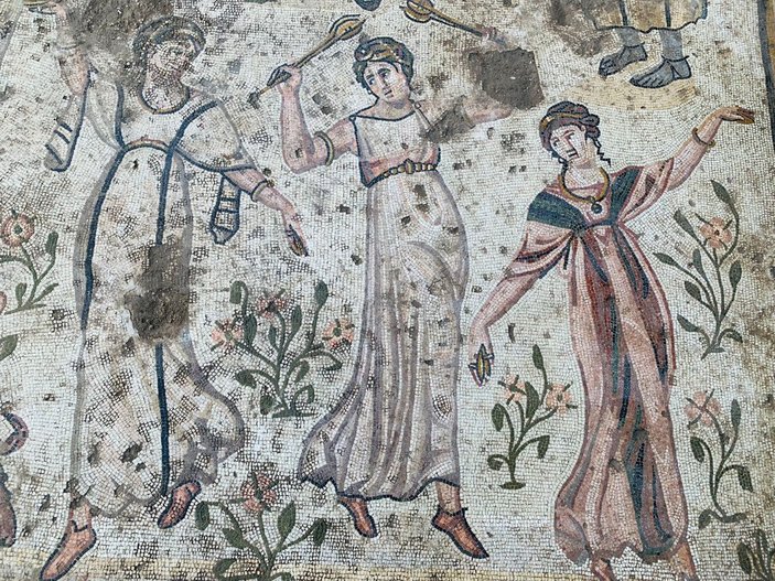 Kahramanmaraş’ta 1500 yıllık açık hava şölenini anlatan mozaik bulundu