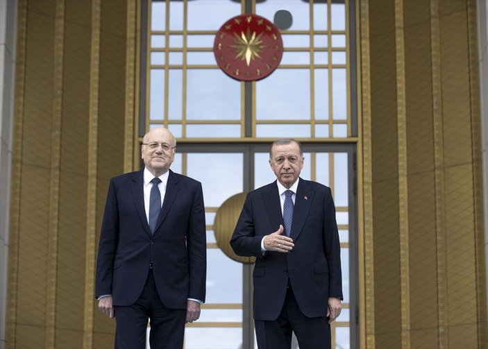 Cumhurbaşkanı Erdoğan, Lübnan Başbakanı Mikati'yi ağırladı