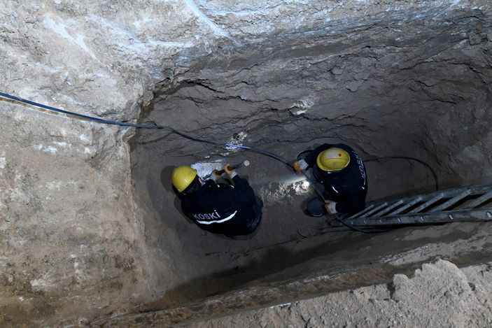 d Konya’da mahsur kalan köpek, robotik kanal görüntüleme sistemiyle kurtarıldı