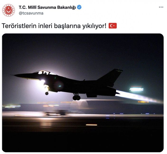TSK Kuzey Irak'ta terör hedeflerini vurdu