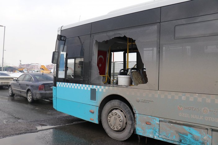 Malatya'da otobüs terminali önünde kaza