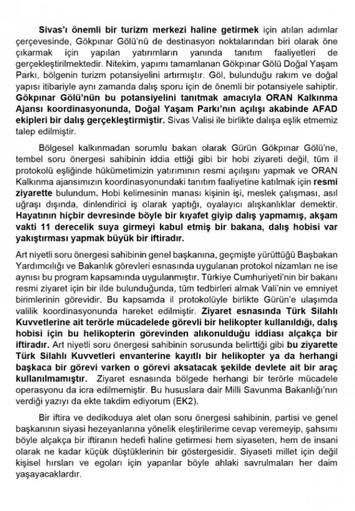 Sanayi ve Teknoloji Bakanı Mustafa Varank’tan, Deva Partisi'nin TBMM’ye sorduğu soruya, belgeli açıklama