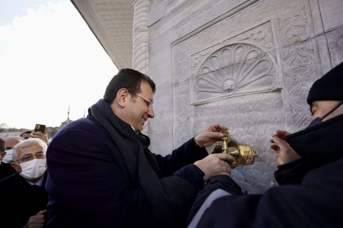 Ekrem İmamoğlu, 3. Ahmet Çeşmesi açılışına katıldı