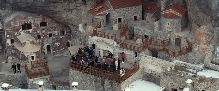 Sümela Manastırı'ndaki klip çekimine tepki