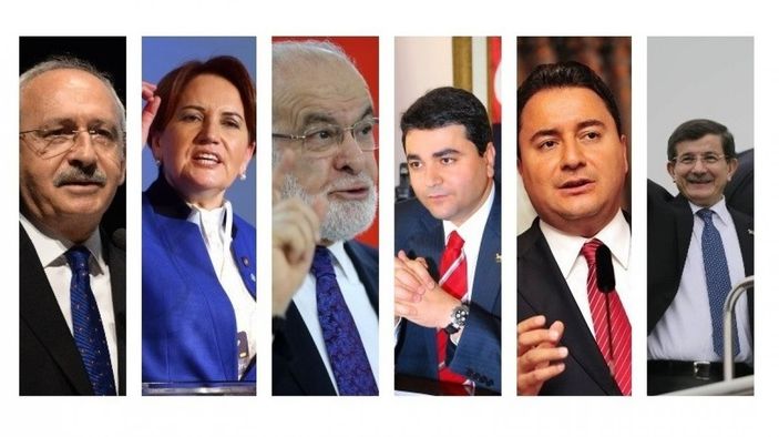6 muhalefet partisi genel başkanları bir araya gelecek