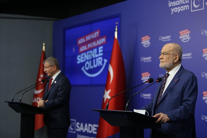 Ahmet Davutoğlu ve Temel Karamollaoğlu'ndan Kavala açıklaması