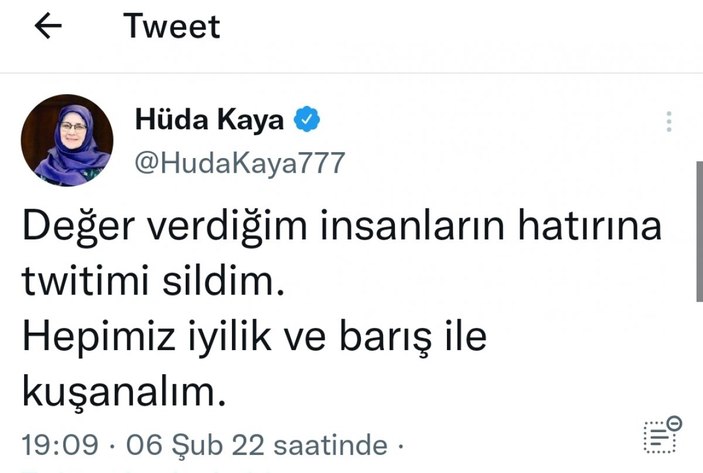 HDP'li Hüda Kaya'nın Cumhurbaşkanı Erdoğan'a yönelik çirkin paylaşımı